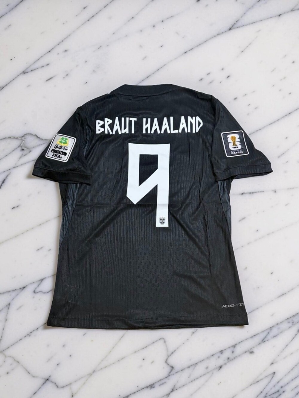 Haaland Norway 2026 Blackout Away Jersey #9 Player Version